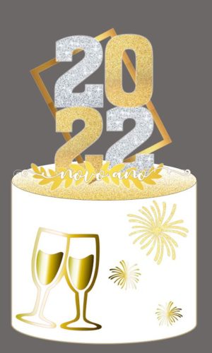 Arquivo de Corte Topo Feliz Ano Novo 2022