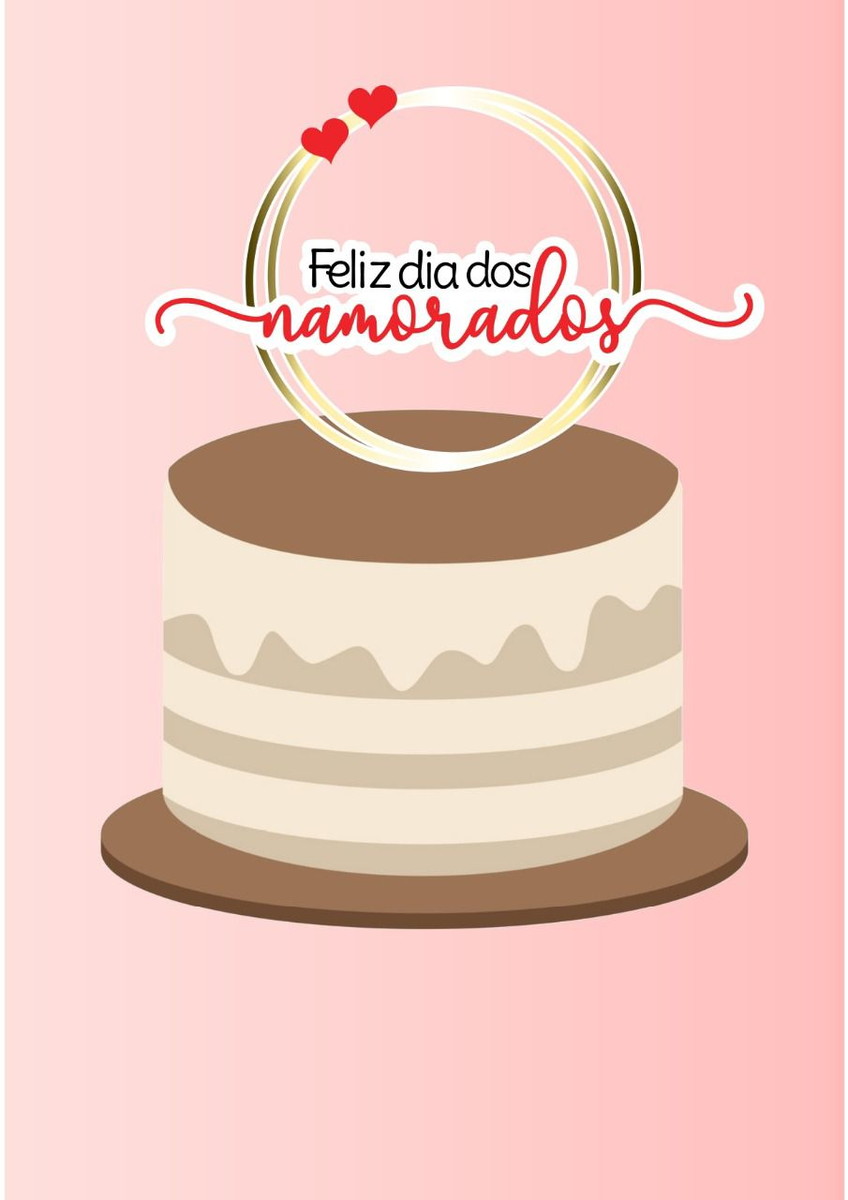 ARQUIVO DE CORTE : TOPO FELIZ DIA DOS NAMORADOS 006 - Imagem 2