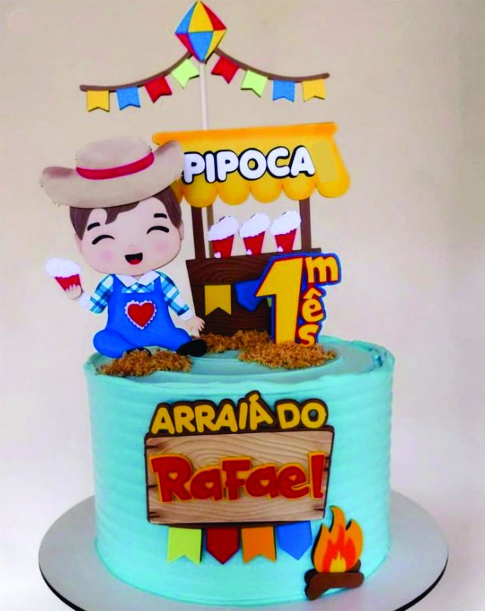 Arquivo de Corte Topo Festa Junina Menino Caipira Arraiá 189
