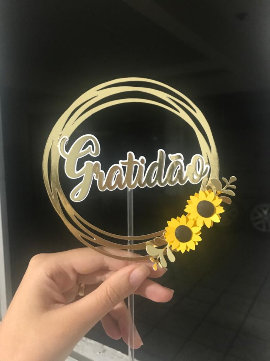 Arquivo de corte topo gratidão