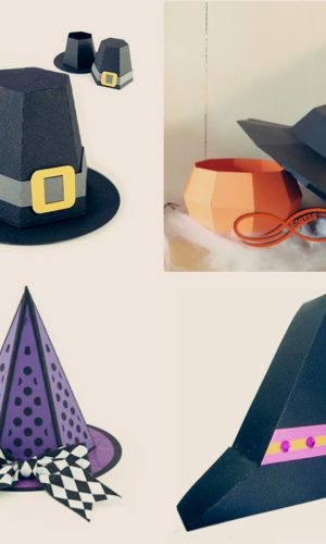 Arquivos de Corte Combo Chapeus Halloween