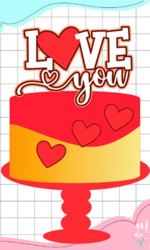 Arquivo de Corte: Topo I Love You Dia dos Namorados 028