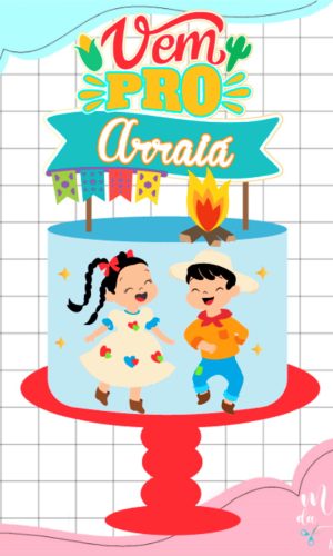 Arquivo de Corte: Topo Junino Casal Caipira Arraiá 085