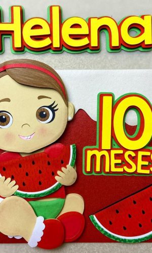 Arquivo de Corte: Topo Menina Baby Melância Frutinhas 016