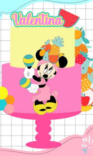 Arquivo de Corte: Topo Minnie Frutaria Carmen Miranda 023