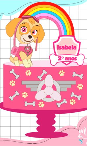 Arquivo de Corte: Topo Patrulha Canina Skye 004