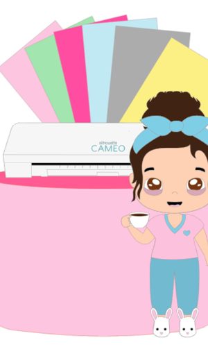 Arquivo De Corte: Topo Silhouette Cameo Papeleira 001