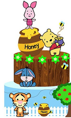 KIT C/ 5 ARQUIVO DE CORTE: TOPO URSINHO POOH 004