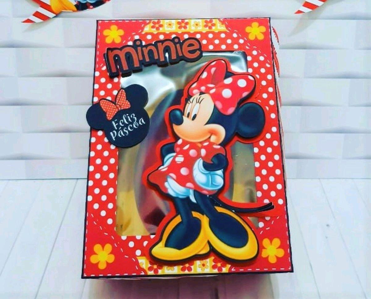 ARQUIVO DE PASCOA CAIXA OVO DE COLHER MINNIE VERMELHA #3507 - Imagem 2