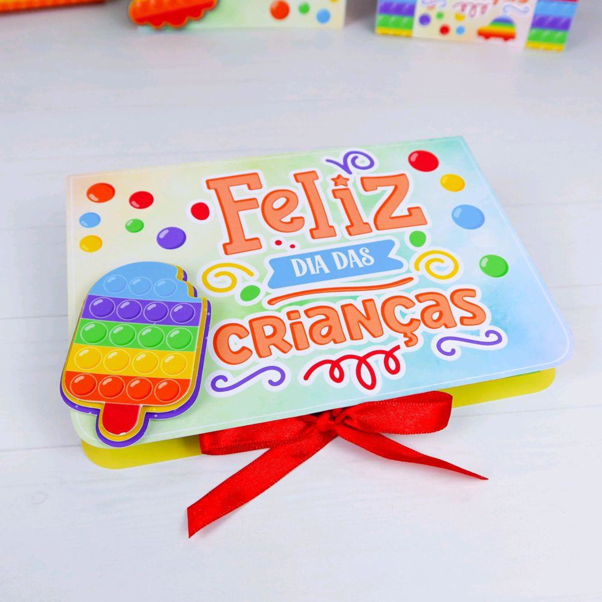 ARQUIVO DIA DAS CRIANÇAS POP IT CAIXA PARA MASSINHA #10051 - Imagem 2