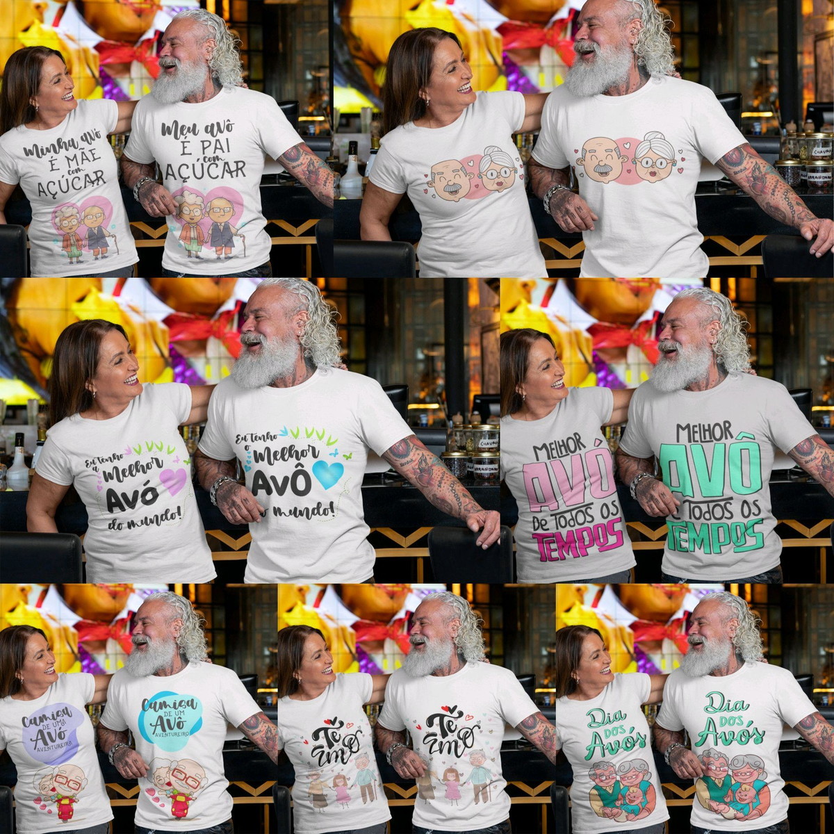 ARQUIVO DIA DOS AVOS SUBLIMACAO DE CAMISA 34 ARTES - Imagem 2
