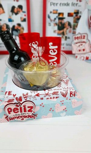 ARQUIVO DIA DOS NAMORADOS CAIXA BALDE BEBIDAS + DOCES #5619