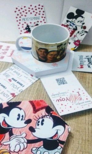 ARQUIVO DIA DOS NAMORADOS CAIXA EXPLOSAO MICKEY MINNIE #5700