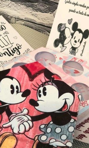 ARQUIVO DIA DOS NAMORADOS CAIXA EXPLOSAO MICKEY MINNIE #5702