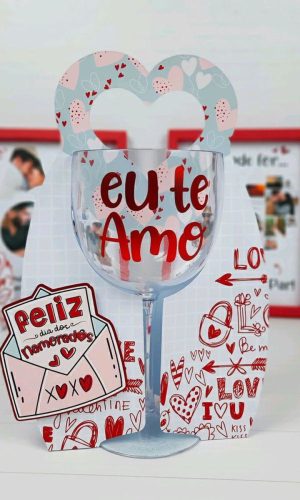 ARQUIVO DIA DOS NAMORADOS SUPORTE PARA TAÇA DE GIN #5616