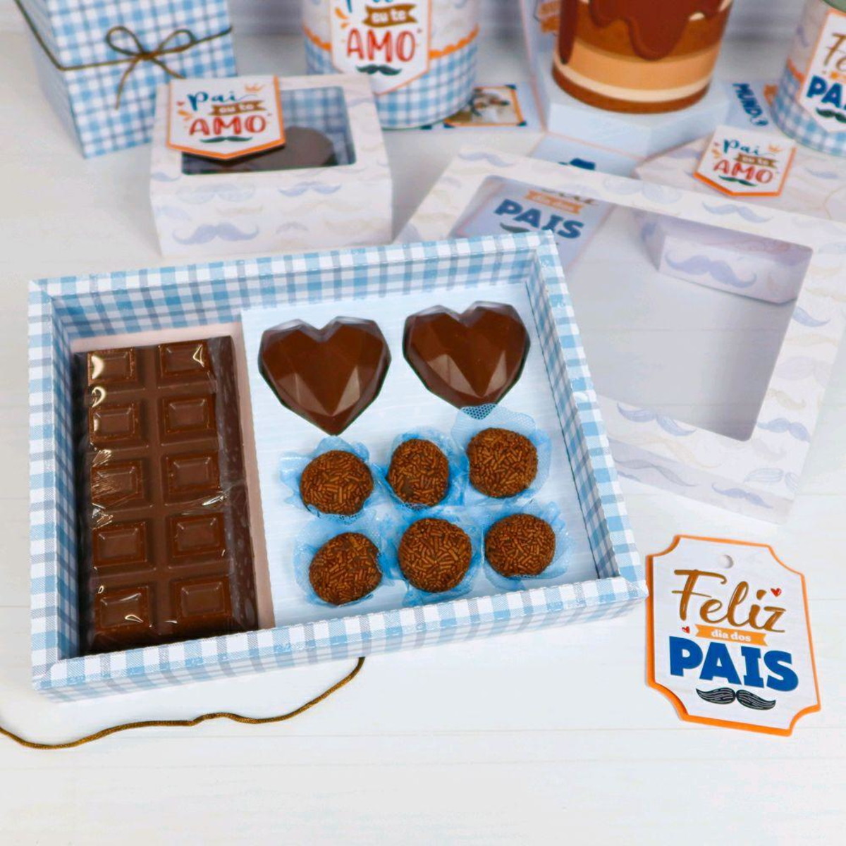 ARQUIVO DIA DOS PAIS BARRA CORAÇÃO DOCES #7924 PDF STUDIO - Imagem 2