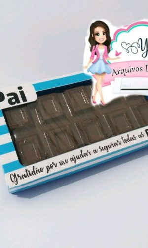 ARQUIVO DIA DOS PAIS BARRA DE CHOCOLATE #7910 PDF STUDIO