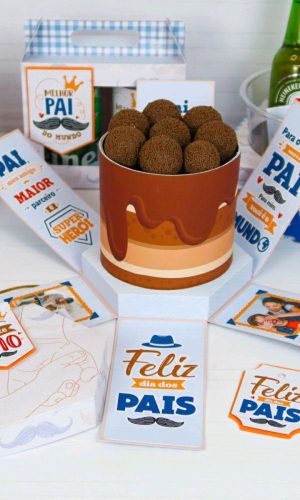 ARQUIVO DIA DOS PAIS CAIXA EXPLOSÃO BOLO #7923 PDF STUDIO