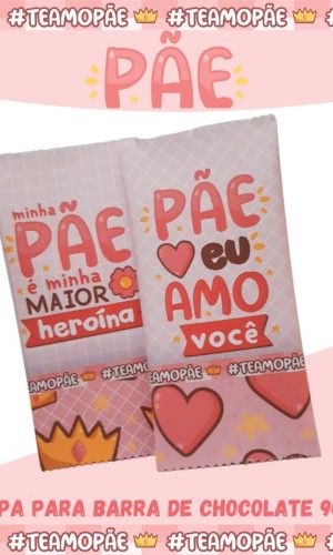 ARQUIVO DIA DOS PAIS PAE CAIXA PORTA BARRA CHOCOLATE #7937