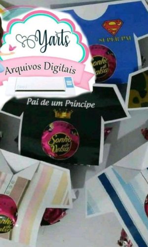 Arquivo Dia Dos Pais Porta Bombom Camisa #7912 Pdf Studio