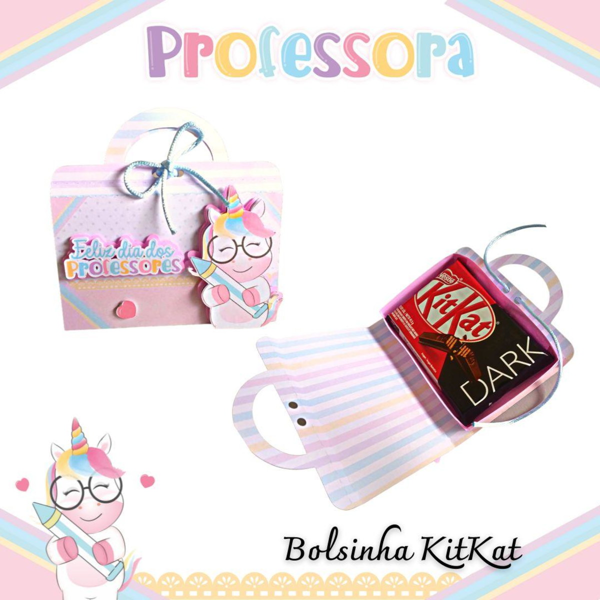 ARQUIVO DIA DOS PROFESSORES CAIXA BOLSINHA KIT KAT #10037