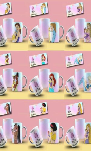 Arquivo Digital Arte Caneca Dia das Maes Sublimaçao #5224