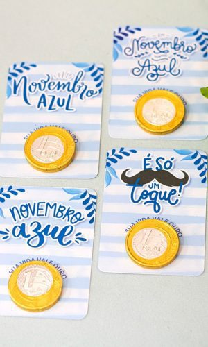 Arquivo Digital Arte para Balas Novembro Azul em pdf e Png
