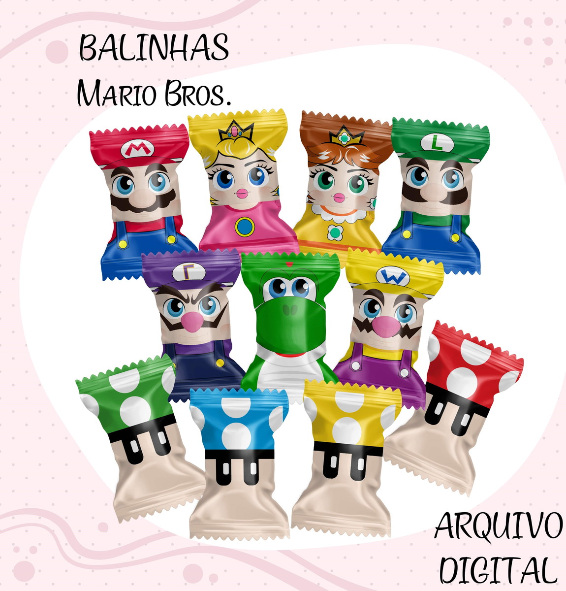 Arquivo Digital Balinha Super Mário + Brindes