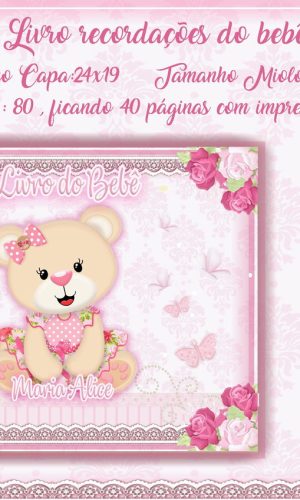 Arquivo Digital Livro do Bebê Ursinha Rosa