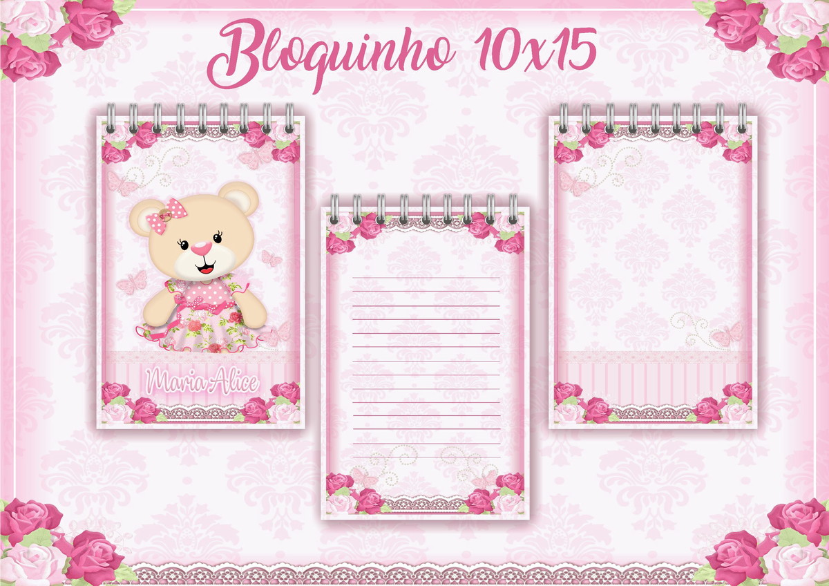 Arquivo Digital Livro do Bebê Ursinha Rosa - Imagem 4