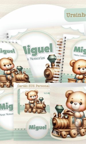 Arquivo Digital Combo Encadernação Ursinho