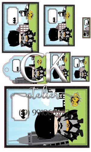 Arquivo Digital Etiqueta Escolar Batman