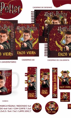 Arquivo Digital - Etiqueta Escolar (harry Potter) e
