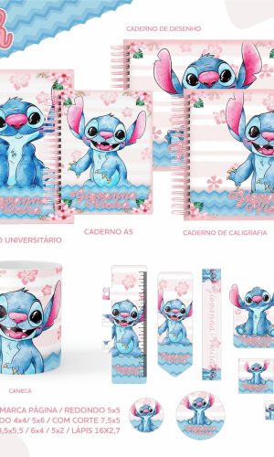 Arquivo Digital - Etiqueta Escolar (lilo e Stitch) B