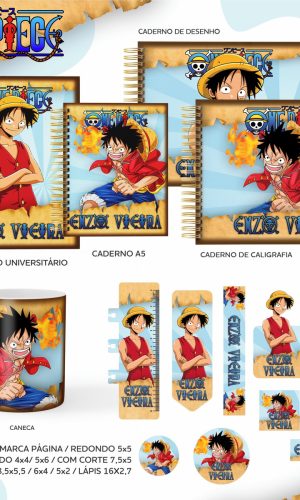 Arquivo Digital - Etiqueta Escolar (one Piece) B