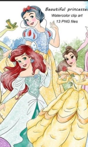 Arquivo Digital Princesas Aquarela