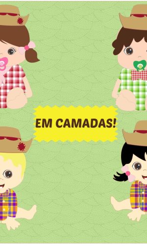 Arquivo em camadas Baby junino