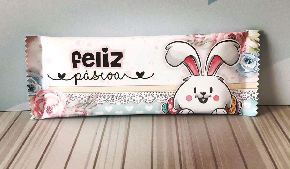 Arquivo Embalagem Barra de Chocolate de Pascoa para Presente - Imagem 4