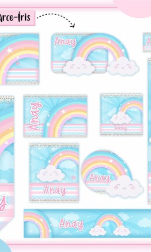 ARQUIVO ETIQUETA ESCOLAR CHUVA DE AMOR #2825 STUDIO E PDF