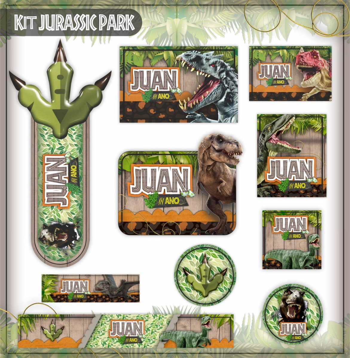 ARQUIVO ETIQUETA ESCOLAR DINOSSAURO #2828 STUDIO E PDF