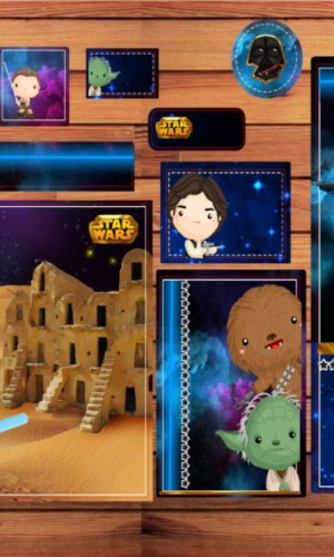 ARQUIVO ETIQUETA ESCOLAR STAR WARS