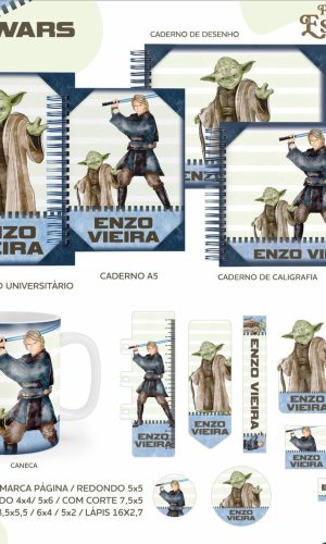 ARQUIVO ETIQUETA ESCOLAR STAR WARS