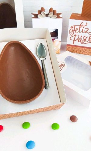 ARQUIVO FELIZ PASCOA CAIXA PARA OVO DE COLHER 250g #4014