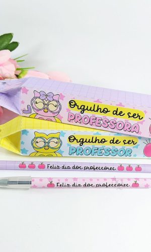Arquivo Kit Caixa p/ Caneta+lapis Dia dos Professores #15370