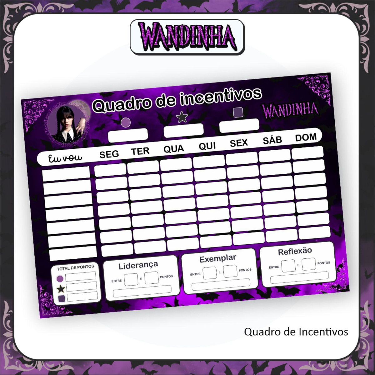 Arquivo Kit Completo Escolar Série Wandinha 2023 #15664 - Imagem 2