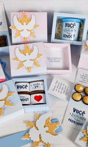 Arquivo Kit Convites Madrinha Batizado #11251