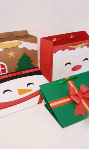 ARQUIVO KIT DE SACOLINHAS DE NATAL #11293 GRANDE E MEDIA