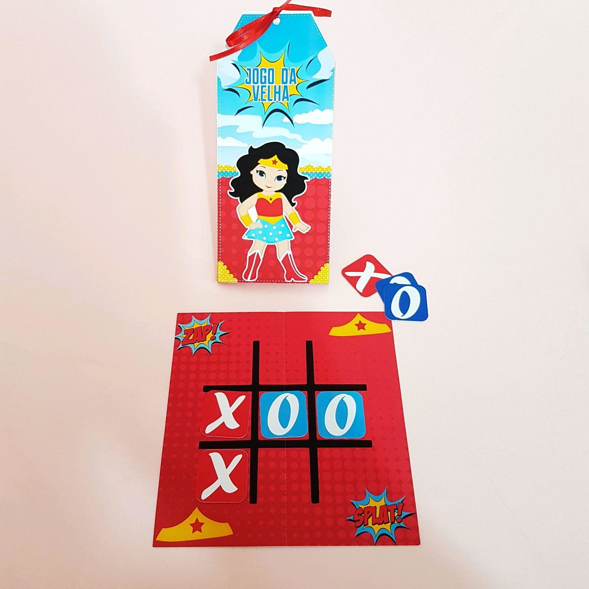 ARQUIVO KIT DIVERSÃO DIA DAS CRIANÇAS MULHER MARAVILHA #9081 - Imagem 4