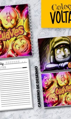 Arquivo Kit Encardenação/etiqueta Escolar Chaves #15755