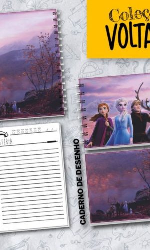 Arquivo Kit Encardenação/etiqueta Escolar Frozen #15748